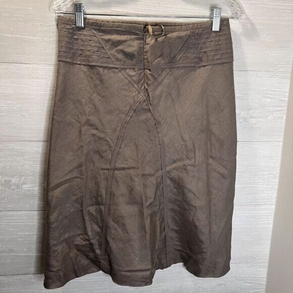 Women's Linen Knee Length Fully lined‎ Skirt NWOT - Picture 7 of 10